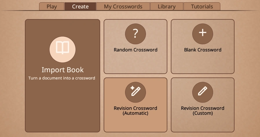 create menu