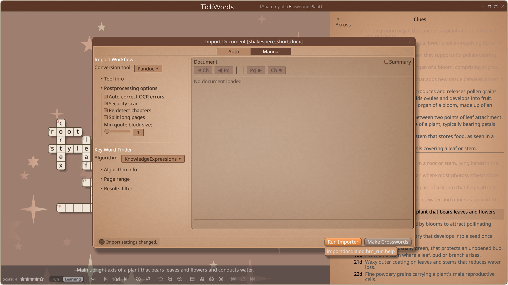 run the importer